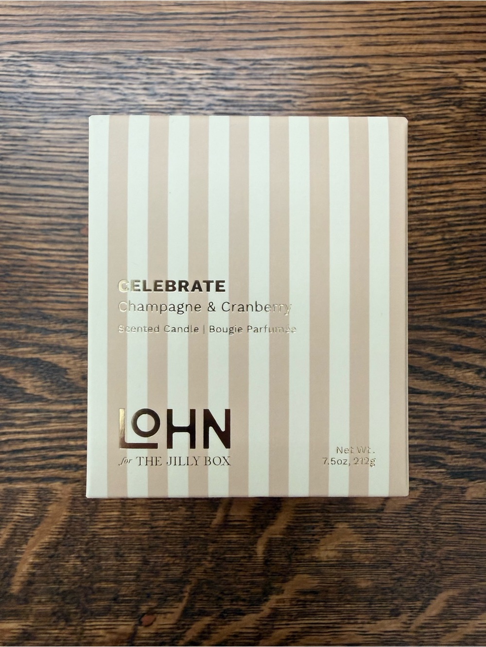 LOHN scented candle x Jilly Box - celebrate
